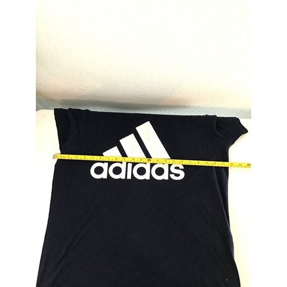 ADIDAS- MENS NAVY FRONT GRAPHIC SHORT SLEEVE CREW NECK T-SHIRT SIZE LARGE - Picture 5 of 6
